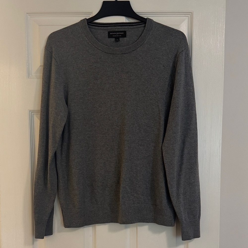 Men's Banana Republic Charcoal Crewneck Sweater